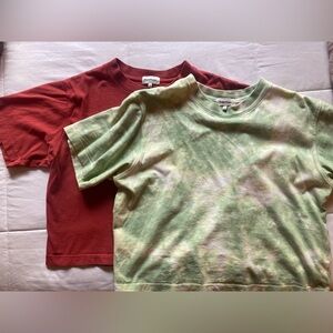 2x richer poorer women’s relaxed crop tees